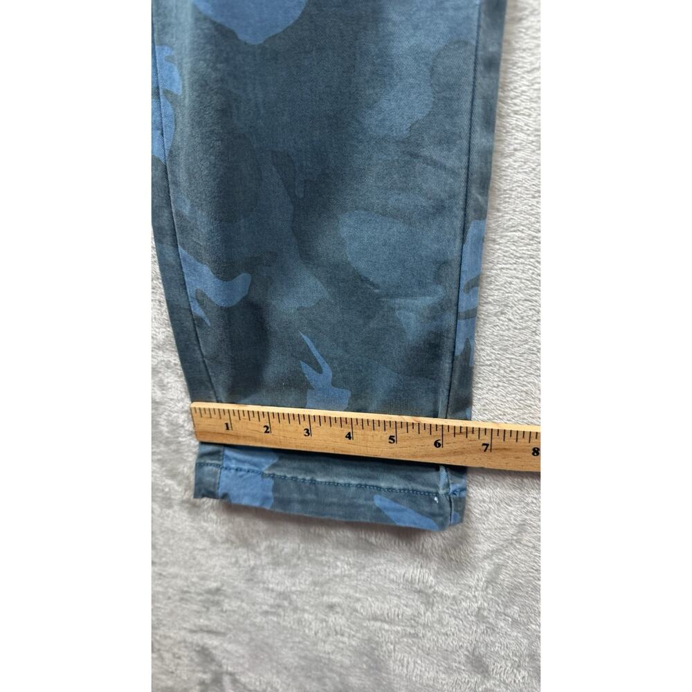 Current Elliott NEW The Bayonette Cargo Pant Jean Women 26 Blue Storm Camo Ankle - Picture 10 of 13